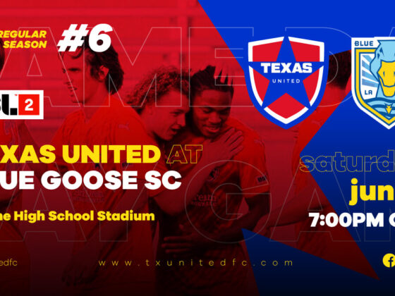 Texas United set to wrap up road trip against Blue Goose