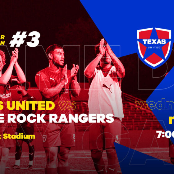 Texas United looks to continue winning streak against Little Rock Rangers